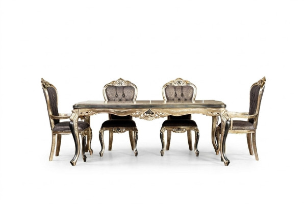 Classic dining table baroque tables dining tables wooden table 208x108 cm
