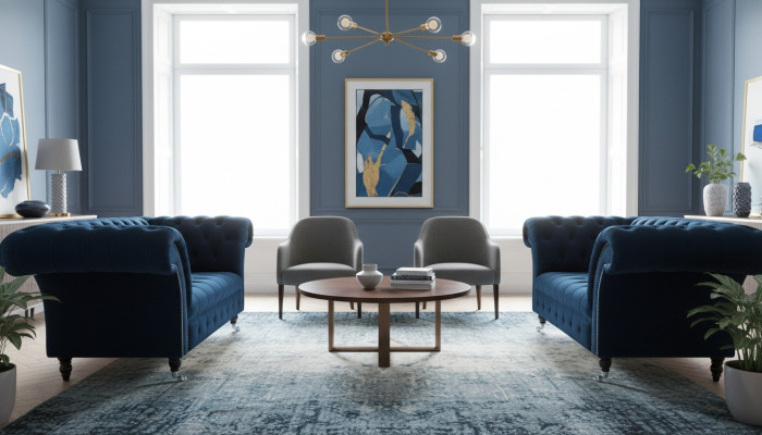 Chesterfield Armchair Furniture Set 2x Single Seater Set Luxury Armchairs Couches 2-piece.