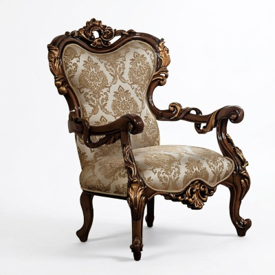 Baroque armchair, couch, sofa, furniture, furnishing, couches, sofas, chair, velvet