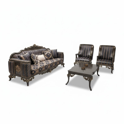 Mukava 3+1+1 chair set with table