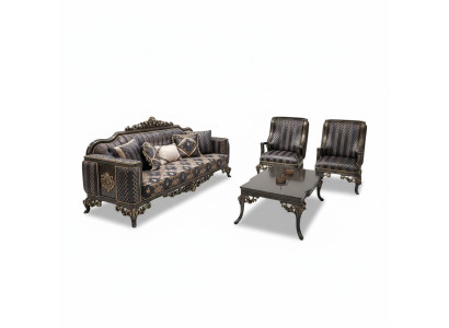 Mukava 3+1+1 chair set with table