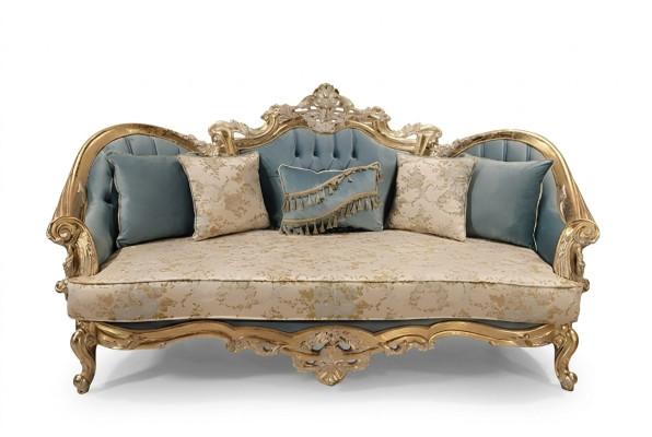 Classic three-seater baroque couch furniture French furniture for three