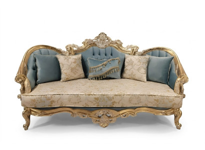Classic three-seater baroque couch furniture French furniture for three