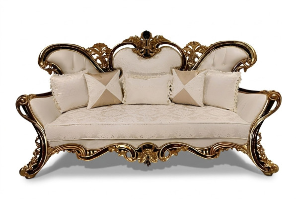 Living room sofa couch furniture classic decor 3-seater couches