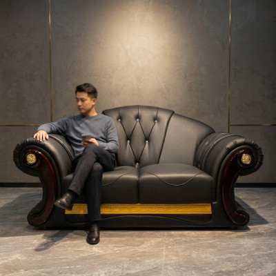Chesterfield Two-Seater Couch Design Furniture Classic Sofas Interior