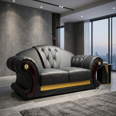 Chesterfield Two-Seater Couch Design Furniture Classic Sofas Interior