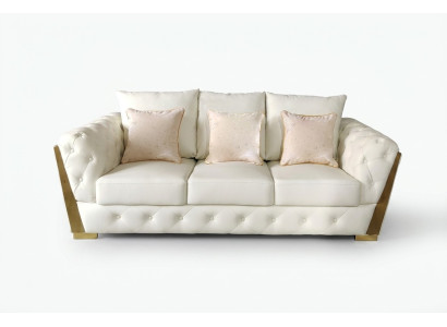 Three-seater couch furniture interior Chesterfield Medusa luxury interior