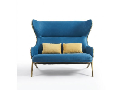 Classic 1.5-seater luxury blue seating furniture living room furniture couch