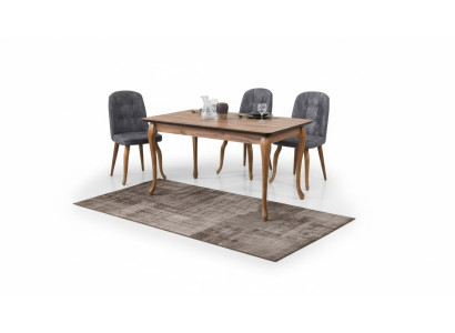 Dining room dining table set dining suite seating furniture set dining room sets with 4 chairs, 5-piece set
