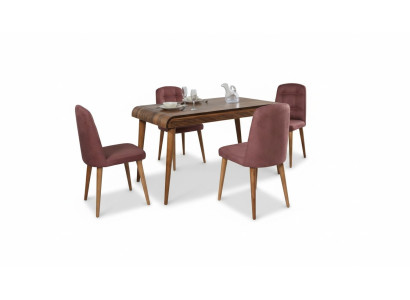 Dining room dining set furniture set upholstery seat dining table 5-piece set.