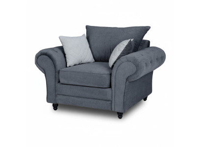 Armchair single-seater Chesterfield couch sofa upholstered furniture velvet