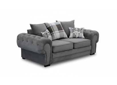 Gray Chesterfield Couch Upholstery Furniture Fabric Couches Sofas Design Textile