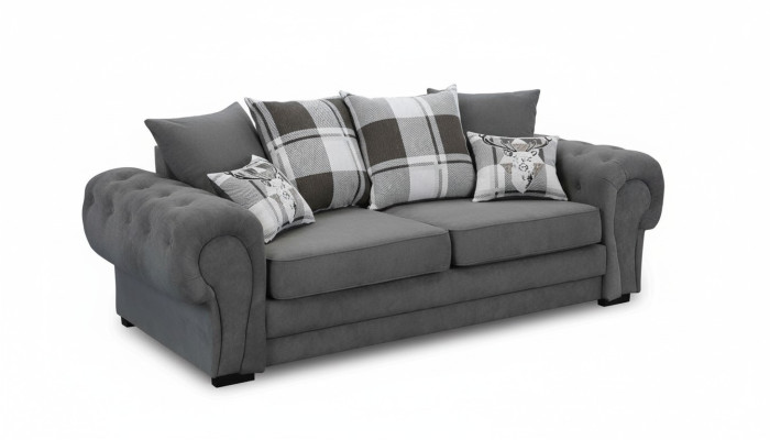 Three-seater couch upholstered furniture velvet couch fabric sofa 224cm couches.