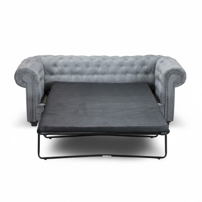 Chesterfield sofa with bed function, Bengal fold-out bed, couch sleeper sofa.