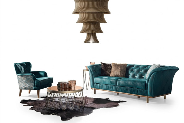 Luxury design armchair for living room, individual armchair, upholstered furniture, new