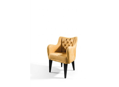 Luxury orange armchair for living room, individual armchair, television armchair, new reading armchair