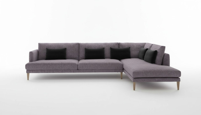Living area sofa corner sofas L-shape textile furniture modern furnishings