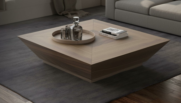 Coffee tables rectangular luxury designer tables walnut natural