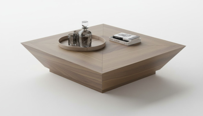 Coffee tables rectangular luxury designer tables walnut natural