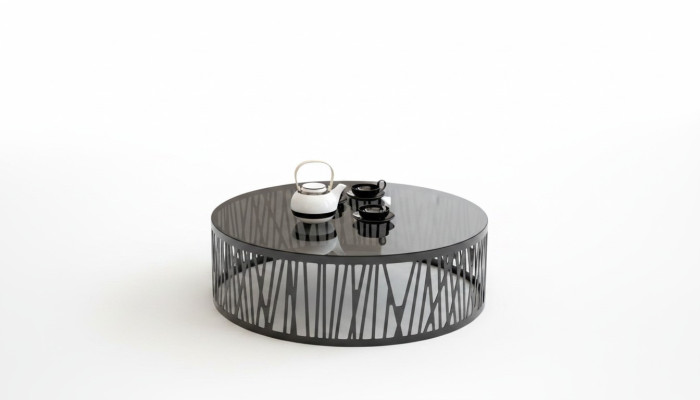 Modern designer coffee table glass table side tables set living room