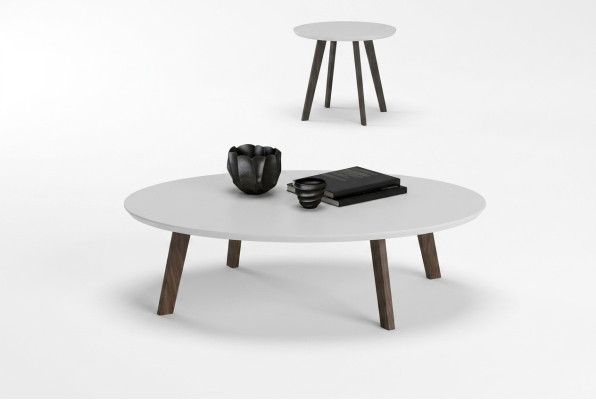 Small round coffee tables set, living room furniture, solid wood tables, luxury new
