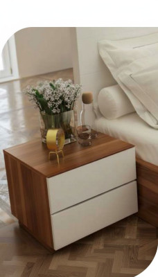 Brown bedroom nightstand modern solid wood bedroom furniture new