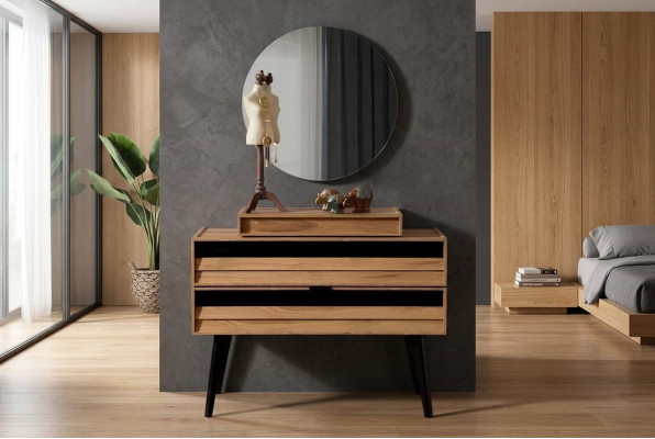Designer luxury solid wood sideboard brown storage sideboard modern new