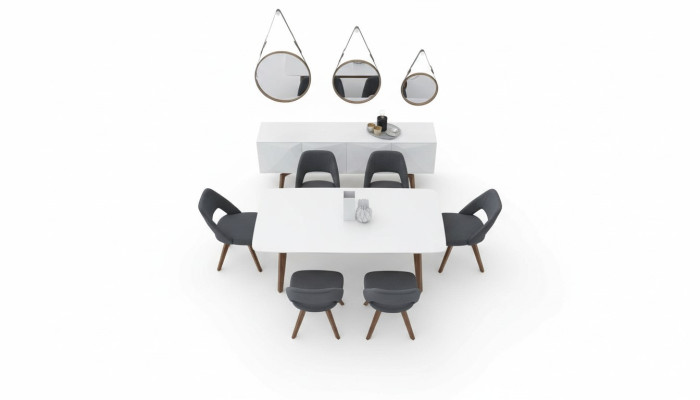 Dining room set luxury furniture dining table chairs sideboard solid wood furniture