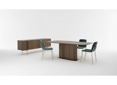Modern dining room set in luxury furniture table chairs sideboard