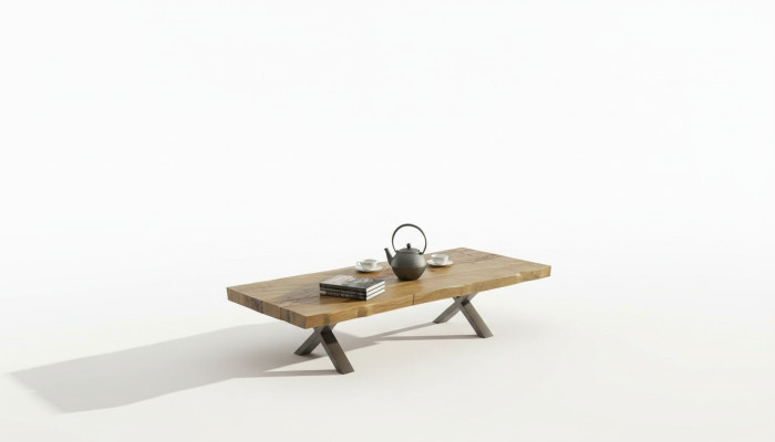 Wood coffee table modern living room furniture luxury side table TV stand