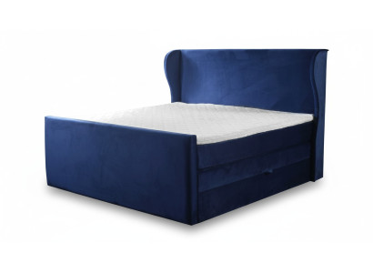 Bed double bed bedroom velvet upholstery beds design furniture upholstery