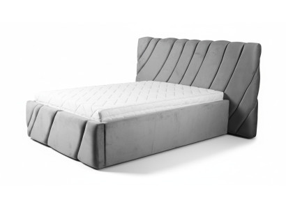 Gray bed velvet beds double bed 140x200 design beds hotel furnishings