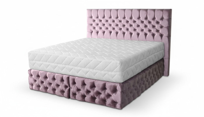 Chesterfield pink double bedroom wooden furniture design elegant upholstery fabric