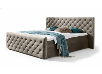 Chesterfield Velvet Beds Double Bed 160x200 Design Beds Hotel Furnishing