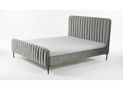 Gray double bedroom furniture design elegant fabric hotel furnishings