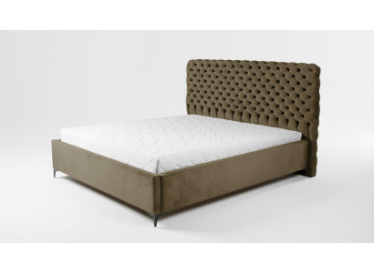 Green Chesterfield Bed Classic Bedroom Furniture Design Elegant Fabric