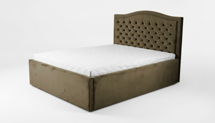 Green Chesterfield Bed Classic Bedroom Furniture Design Elegant Fabric