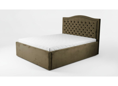 Green Chesterfield Bed Classic Bedroom Furniture Design Elegant Fabric