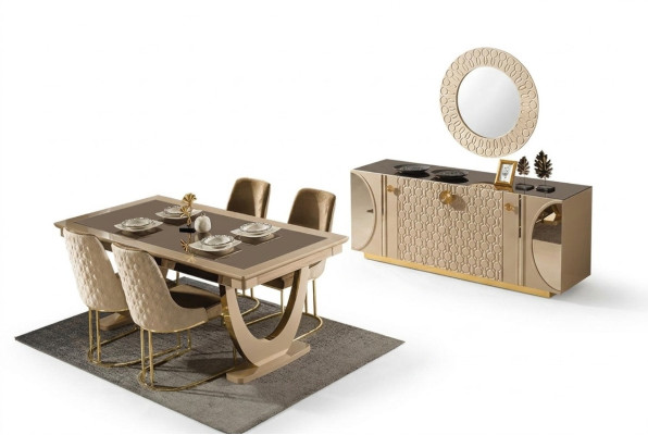 A wonderful set for a contemporary style dining room.