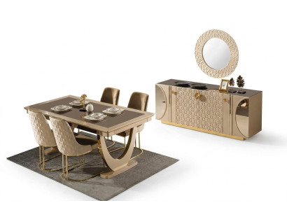 A wonderful set for a contemporary style dining room.