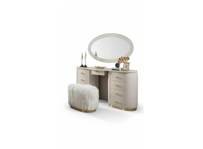 Makeup table set console mirror bedroom furniture design stool set new