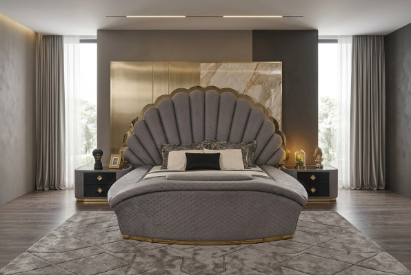Luxury Bed Design Beds Furniture Double Bed Bedroom Royal 200x200 cm