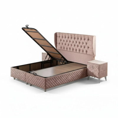 Beds hotel bed 160x200cm incl. mattress bed frame design soft bed