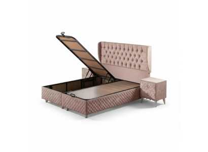 Beds hotel bed 160x200cm incl. mattress bed frame design soft bed