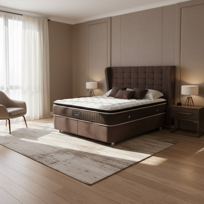 Luxury bedroom bed double beds design furniture bed frame hotel