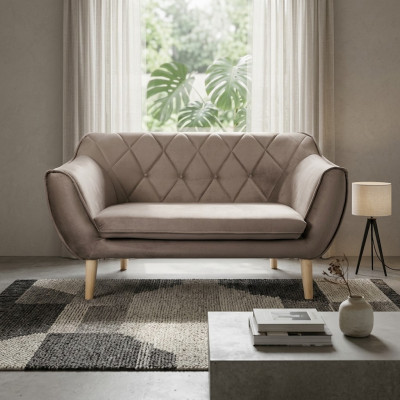 Refined 2-seater sofa in modern style by European furniture manufacturers
