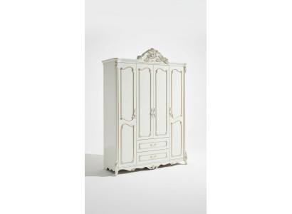 White Wardrobe Elegant Bedroom Design Classic Furniture Luxury