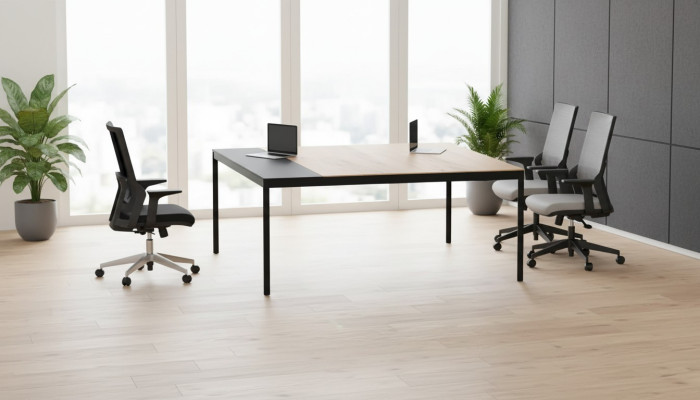 Solid wood desk for office