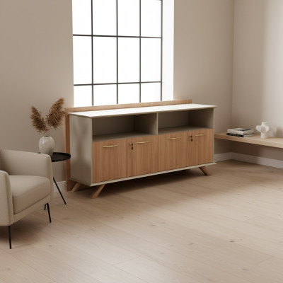 Modern brown sideboard designer dresser luxury solid wood dresser