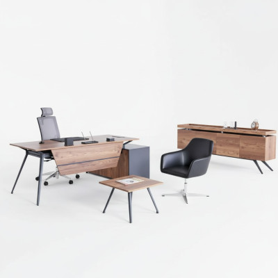 Desk Coffee Table Sideboard Office Study Brown Modern Wood